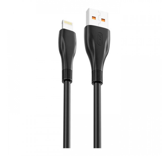 Дата кабель USB 2.0 AM to Lightning 1.0m 6A NB185 black XO (6920680879236)