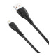 Дата кабель USB 2.0 AM to Lightning 1.0m 6A NB185 black XO (6920680879236)