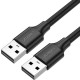 Дата кабель USB 2.0 AM\/AM 1.5m US102 black Ugreen (10310)
