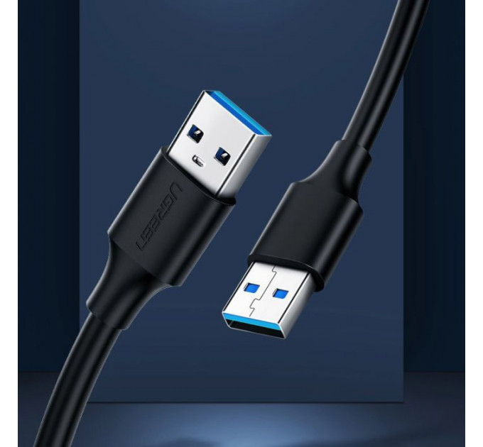 Дата кабель USB 2.0 AM\/AM 1.5m US102 black Ugreen (10310)