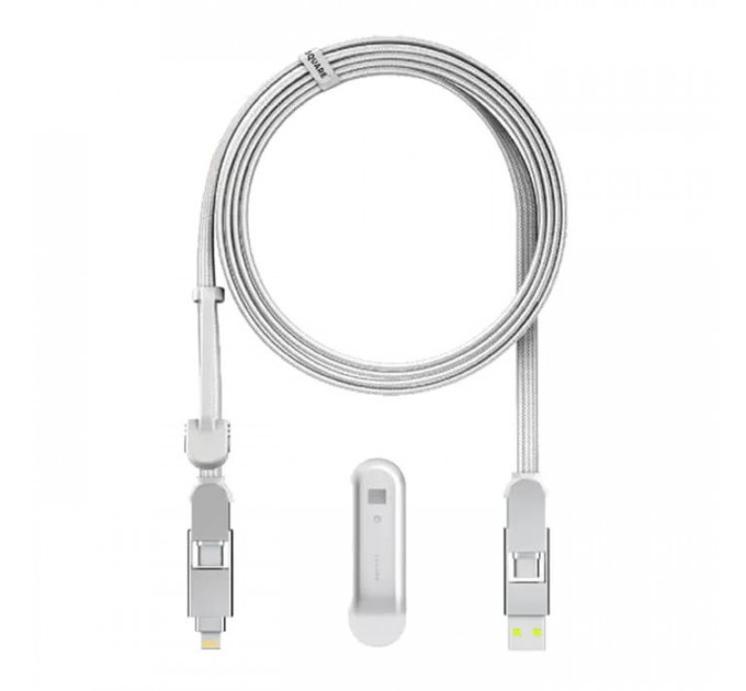Дата кабель 6in1 inCharge XL 3.0m white Rolling Square (XLL02R)