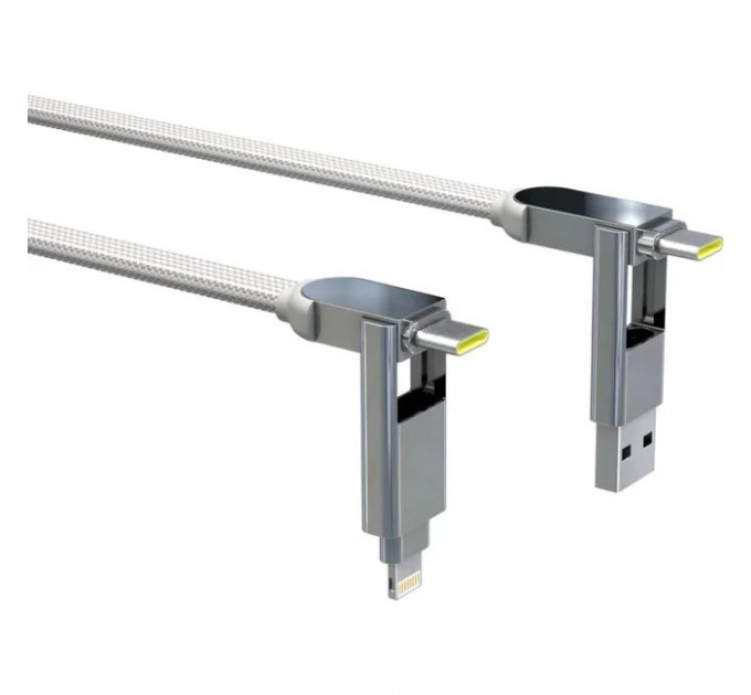 Дата кабель 6in1 inCharge XL 3.0m white Rolling Square (XLL02R)
