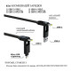 Дата кабеля 6in1 inCharge XL 3.0m black Rolling Square (XLL01R)