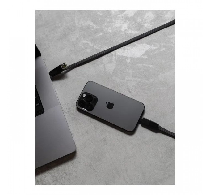 Дата кабеля 6in1 inCharge XL 3.0m black Rolling Square (XLL01R)