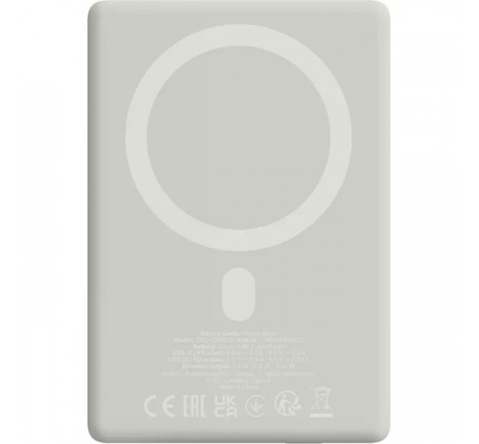 Батарея універсальна Canyon 5000mAh OnPower 500 PD20W Magnetic wireless MagSafe Grey (CNS-CPB500G)