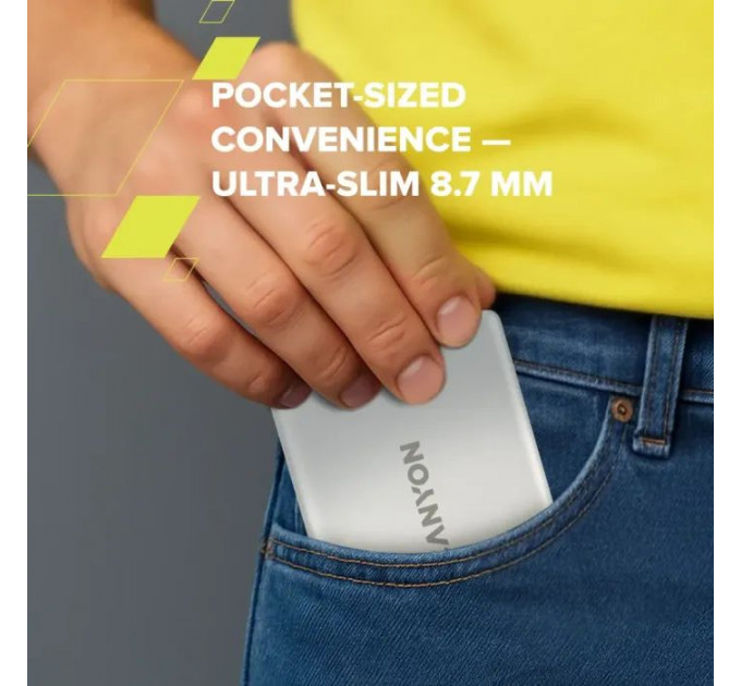 Батарея універсальна Canyon 5000mAh OnPower 500 PD20W Magnetic wireless MagSafe Grey (CNS-CPB500G)