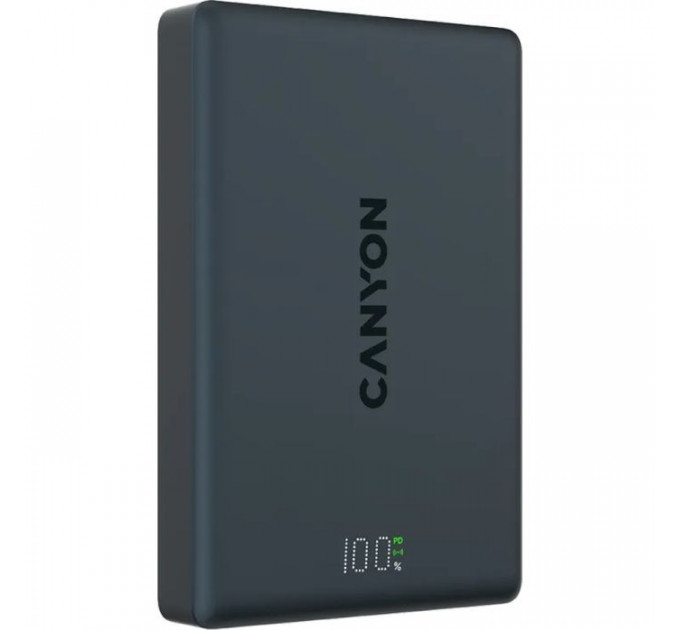 Батарея универсальная Canyon 10000mAh OnPower 511 PD20W Magnetic Wireless MagSafe Black (CNS-CPB511B)