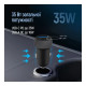 Зарядний пристрій ColorWay USB-C PD35W + USB QC3.0 car adapter (CW-CHA064PD-BK)
