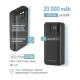 Батарея універсальна ColorWay 20 000 mAh Optimal Power PD\/22.5W, QC\/3.0, Black (CW-PB200LPB5BK-PDD)