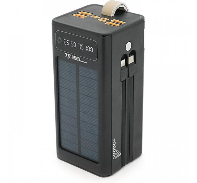 Батарея универсальная 7GO 50000mAh PD\/22.5 Solar Black (GPW-01\/45006)