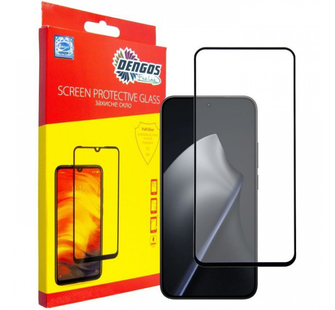 Скло захисне Dengos Full Glue Xiaomi 15T\/15T Pro Black (TGFG-430)