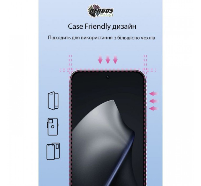 Скло захисне Dengos Full Glue Xiaomi 15T\/15T Pro Black (TGFG-430)