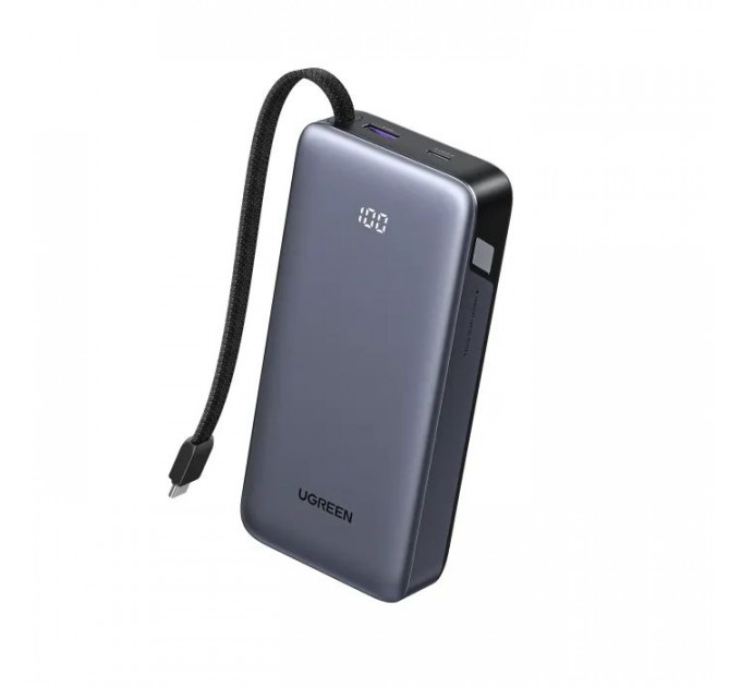 Батарея універсальна Ugreen 20000mAh 45W with Built-in Cable (PB536 55988B) Батарея універсальна Ugreen 20000mAh 45W with Built-in Cable (PB536 55988B)