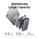 Батарея універсальна Ugreen 20000mAh 45W with Built-in Cable (PB536 55988B)
