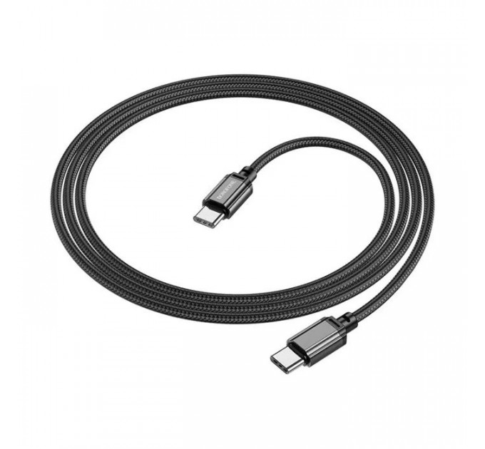Дата кабель USB-C to USB-C 60W BX87 black BOROFONE (6974443389067)