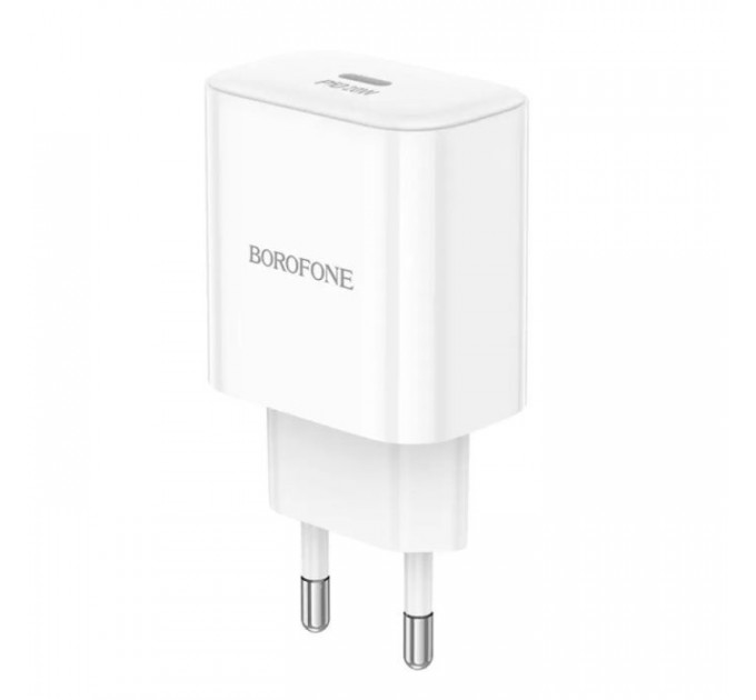 Зарядний пристрій BOROFONE 1xUSB-C PD20W BA81A white (6941991108181)