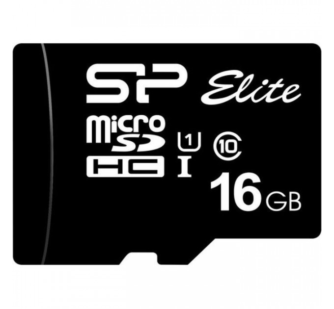 Карта памяти Silicon Power 16Gb microSDHC UHS-I class 10 (SP016GBSTHBU1V10SP)