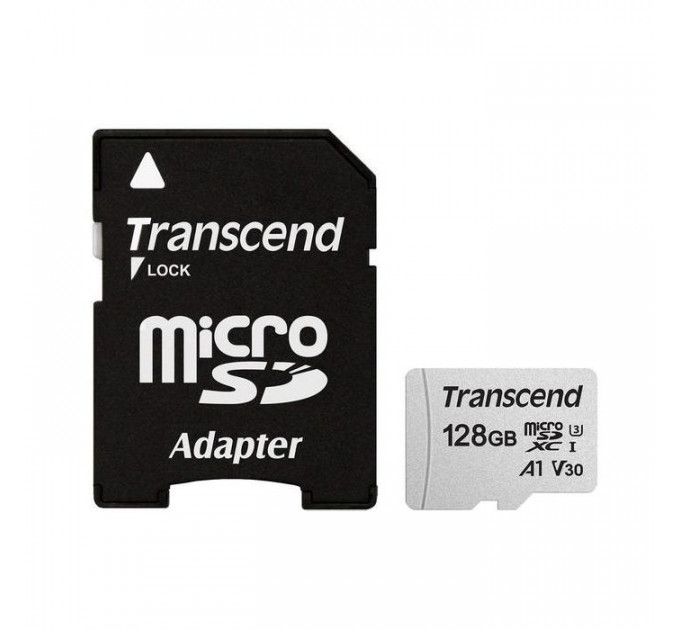 Карта памяти Transcend 128GB microSDXC class 10 UHS-I U3 (TS128GUSD300S-A)