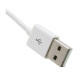 Дата кабель USB 2.0 AM to 3.5mm M 0.15m for iPod Shuffle Charge&Sync White Extradigital (KBA1651)