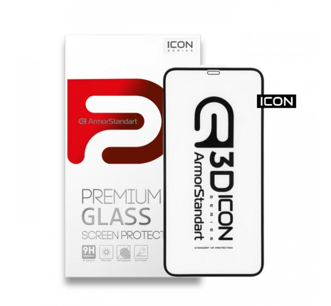Скло захисне Armorstandart Icon 3D для Apple iPhone 11 Pro Max Black (ARM55717-GI3D-BK) Скло захисне Armorstandart Icon 3D для Apple iPhone 11 Pro Max Black (ARM55717-GI3D-BK)
