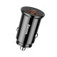 Зарядний пристрій Baseus Circular Plastic USB, Type-C PD3.0, QC4.0, black (CCALL-YS01)