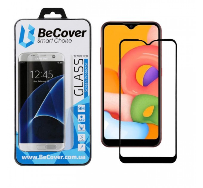 Стекло защитное BeCover Samsung Galaxy A01 SM-A015 Black (704666) Стекло защитное BeCover Samsung Galaxy A01 SM-A015 Black (704666)