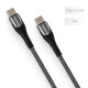 Дата кабеля USB-C to USB-C 2.0m PD Fast Charging 65W 3A grey ColorWay (CW-CBPDCC039-GR)