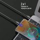 Дата кабеля USB-C to USB-C 2.0m PD Fast Charging 65W 3A grey ColorWay (CW-CBPDCC039-GR)