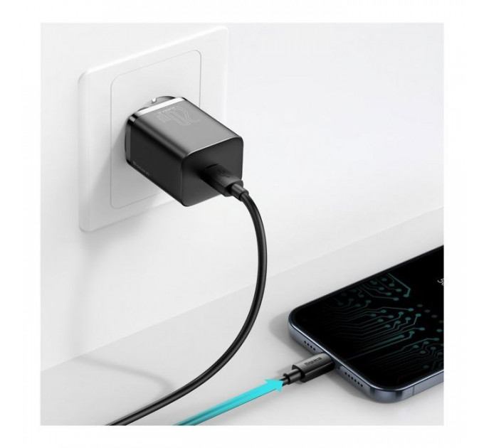 Зарядний пристрій Baseus 1 Type-C 20W (CCSUP-B01)