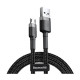Дата кабель USB 2.0 AM to Micro 5P 2.0m 1.5A grey-black Baseus (CAMKLF-CG1)