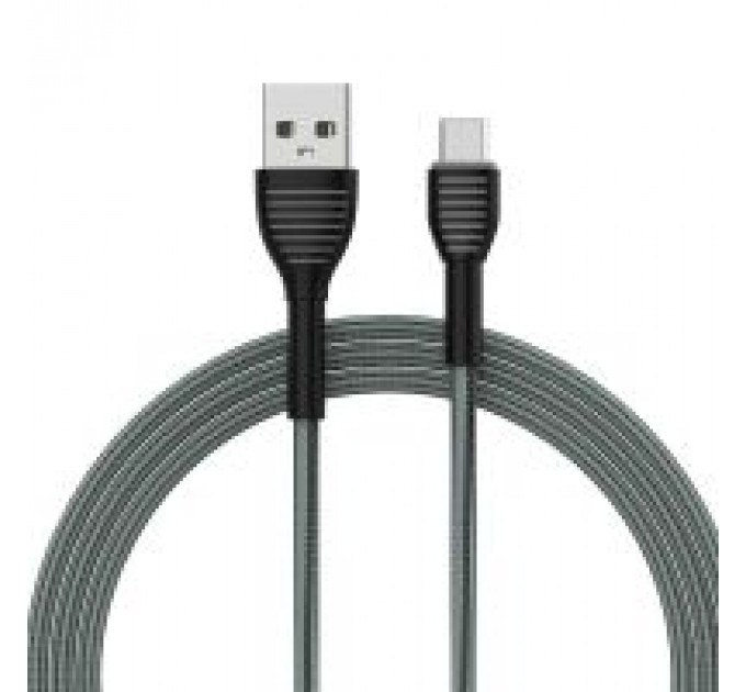 Дата кабель USB 2.0 AM to Micro 5P 1.0m ColorWay (CW-CBUM041-GR)