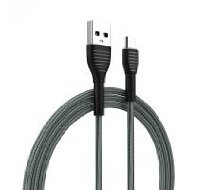 Дата кабель USB 2.0 AM to Micro 5P 1.0m ColorWay (CW-CBUM041-GR)