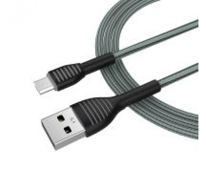 Дата кабель USB 2.0 AM to Micro 5P 1.0m ColorWay (CW-CBUM041-GR)