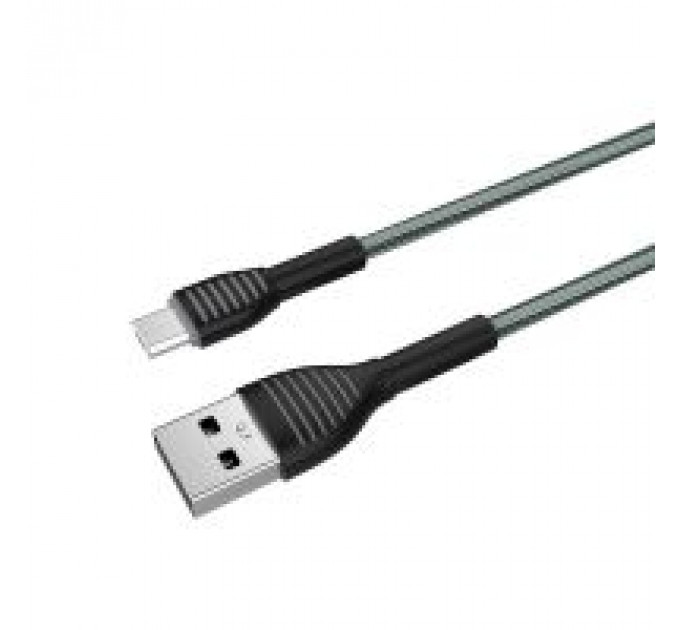 Дата кабель USB 2.0 AM to Micro 5P 1.0m ColorWay (CW-CBUM041-GR)