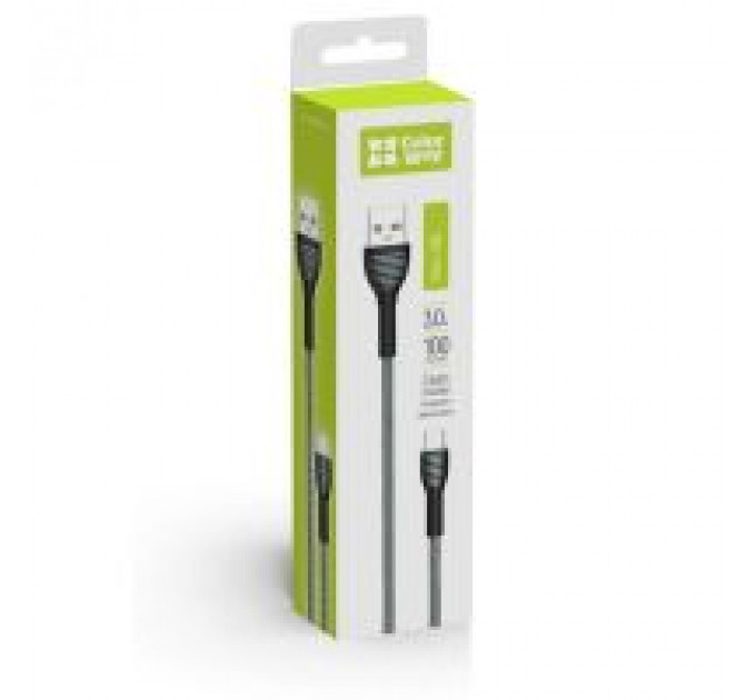 Дата кабель USB 2.0 AM to Micro 5P 1.0m ColorWay (CW-CBUM041-GR)