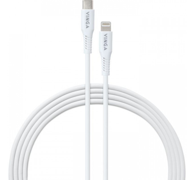 Дата кабель USB-C to Lightning 1.0m 3A 20W TPE Vinga (VCDCCLM231)