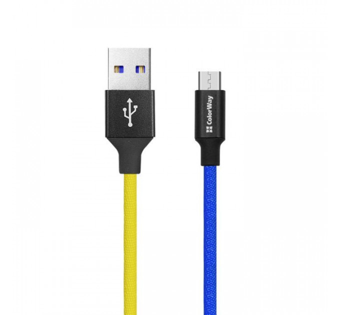 Дата кабель USB 2.0 AM to Micro 5P 1.0m National ColorWay (CW-CBUM052-BLY) Дата кабель USB 2.0 AM to Micro 5P 1.0m National ColorWay (CW-CBUM052-BLY)