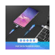 Дата кабель USB-C to USB-C 2.0m US261 18W Round Cable Nickel Plating Aluminum Shell Black Ugreen (50152)