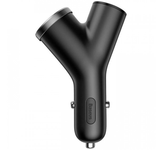 Зарядний пристрій Baseus Y type dual USB-A Black (CCALL-YX01)