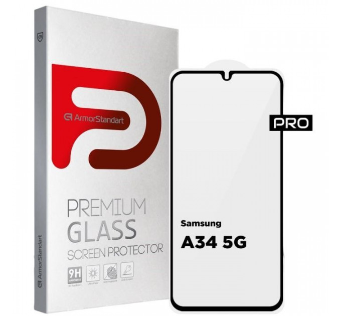 Скло захисне Armorstandart Pro Samsung A34 5G (A346) Black (ARM66207)