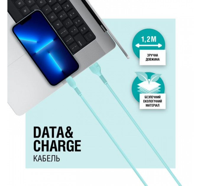 Дата кабель USB 2.0 AM to USB-C 1.2m Mint ACCLAB (1283126518256)