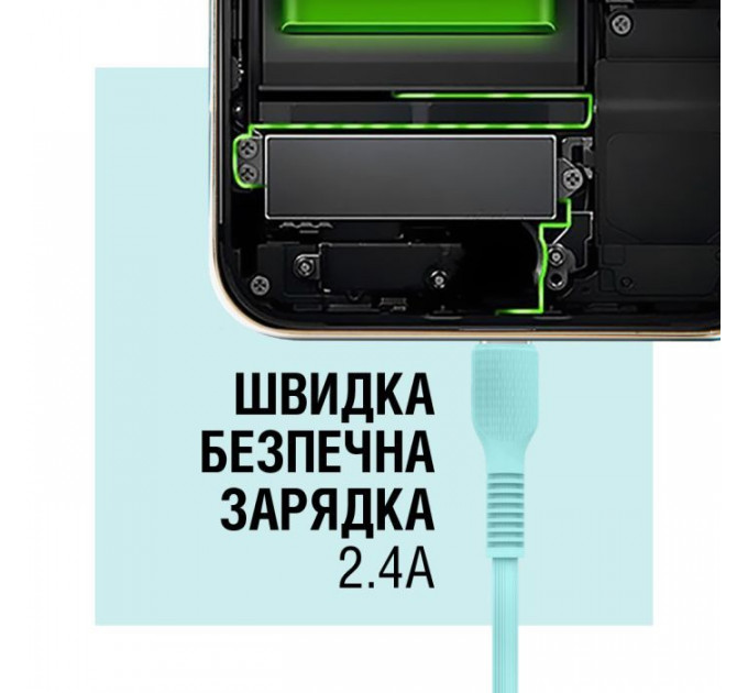 Дата кабель USB 2.0 AM to USB-C 1.2m Mint ACCLAB (1283126518256)
