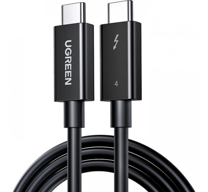 Дата кабель USB-C to USB-C 0.8m USB 4.0 THUNDERBOLTUS501 8K40Gbps Black Ugreen (30389)