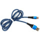 Дата кабеля USB 2.0 AM to USB-C 1.0m blue Dengos (NTK-TC-MT-JEANS)