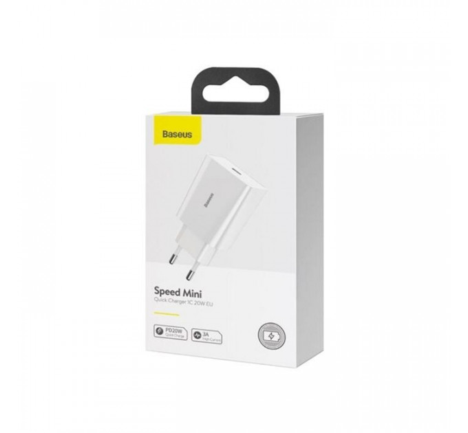 Зарядний пристрій Baseus Speed Mini Quick Charger White (CCFS-SN02)