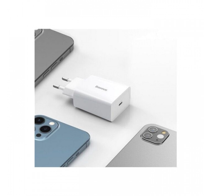 Зарядний пристрій Baseus Speed Mini Quick Charger White (CCFS-SN02)