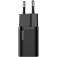 Зарядний пристрій Baseus Super Si 1C 20W With Cable Type-C\/iP Black (TZCCSUP-B01)