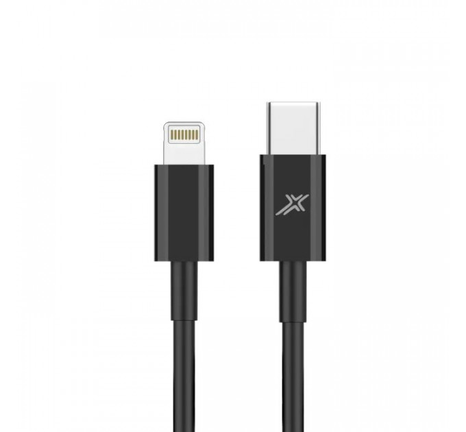 Дата кабеля USB-C to Lightning 1.0m 12W CL-03B Black Grand-X (CL-03B)
