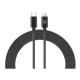 Дата кабель USB-C to Lightning 1.0m AMQGJ2B black Armorstandart (ARM64293)