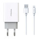 Зарядное устройство Proda PD-A28i 2хUSB 2.4A + USB Ligthtning 1.0m (PD-A28i-WH)